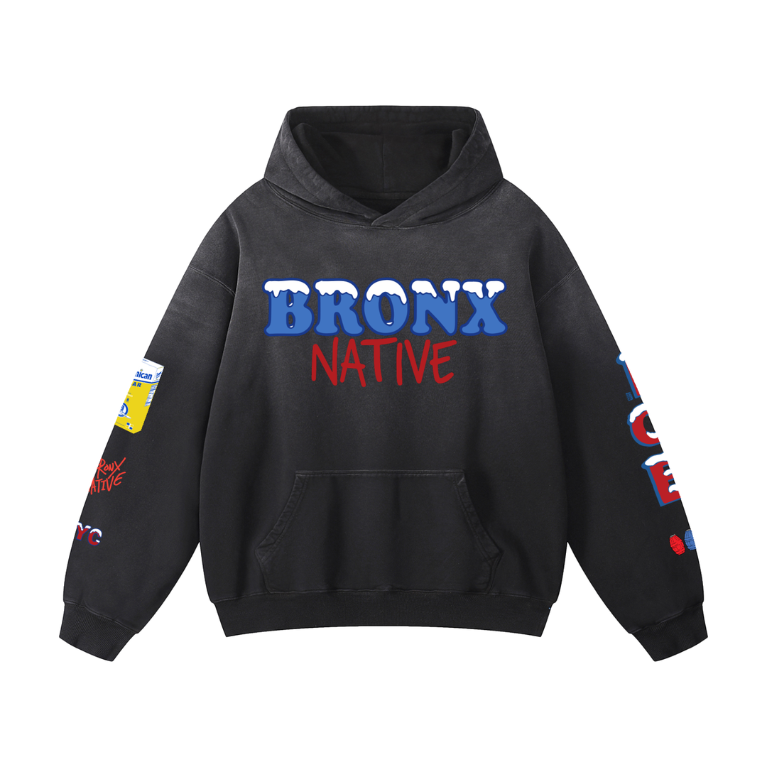 Bodega Ice Heavyweight Sunfade Oversized Hoodie