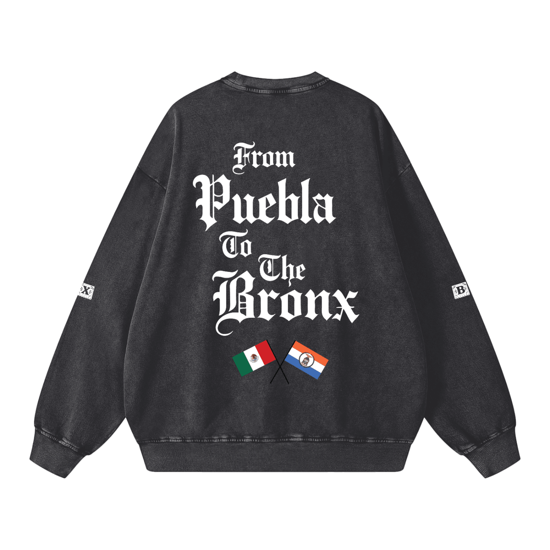 Puebla York Snow Washed Oversized Sweatshirt
