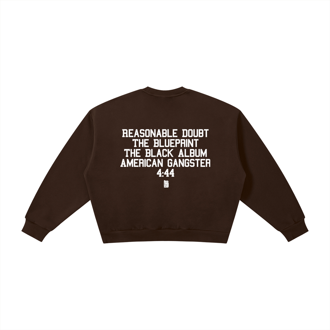 BX x BK 30th Anniversary Boxy Fleece Crewneck by Bronx Native — BX x BK 30th Anniversary Stadium Series product image