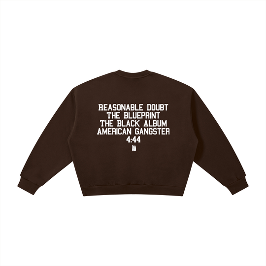 BX x BK 30th Anniversary Boxy Fleece Crewneck by Bronx Native — BX x BK 30th Anniversary Stadium Series product image