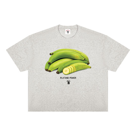 Platano Power Unisex Boxy Drop Shoulder T-Shirt