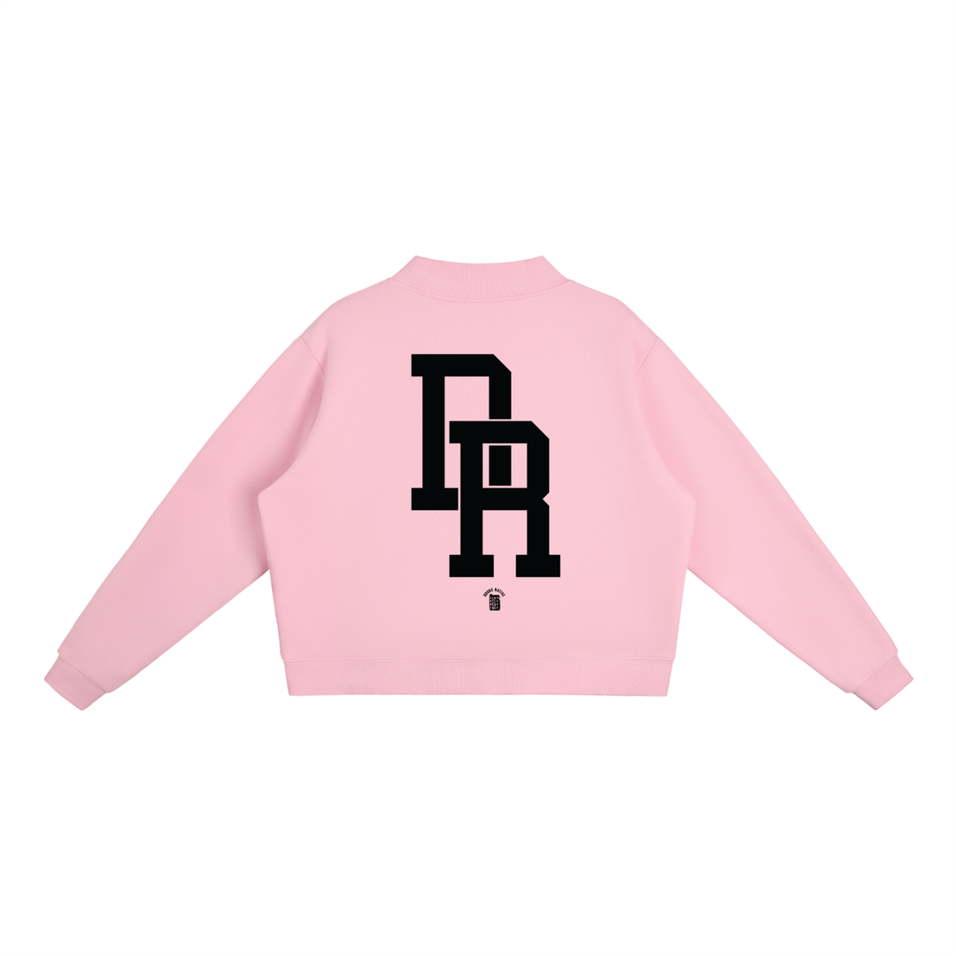 Dominican Republic Essential Fleece Mock-Neck Crew Sweatshirt