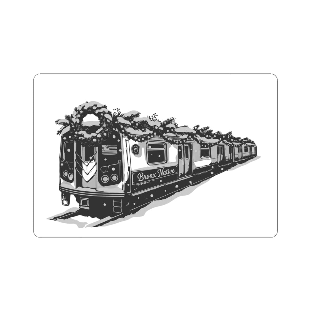 Train Car BXN Holiday Ed. (Black & White) Sticker