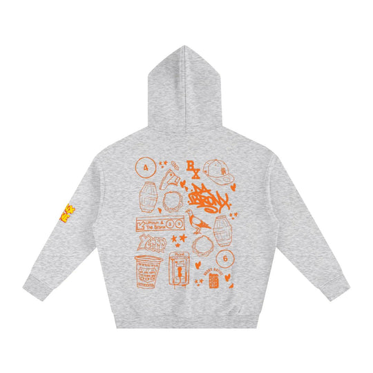 Bronx Native Icons Oversize Fleeced Hoodie