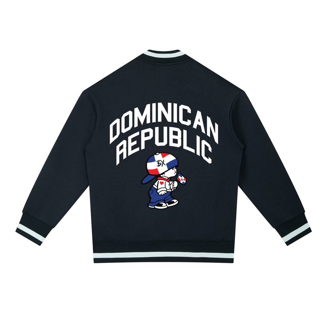 DR Independence Contrast Piping Zip Bomber Jacket