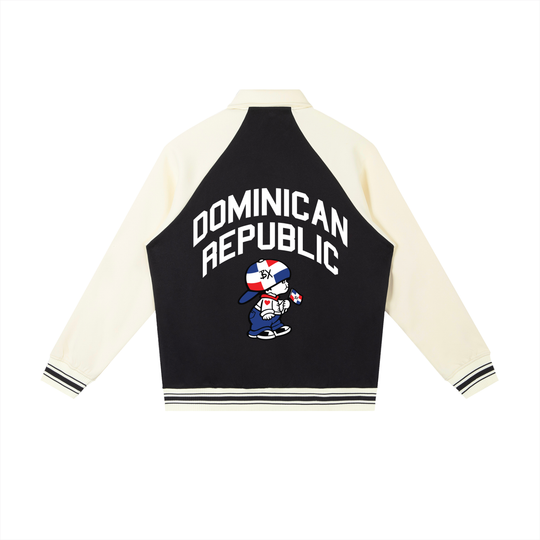 DR Independencde Contrast Raglan Sleeve Baseball Jacket