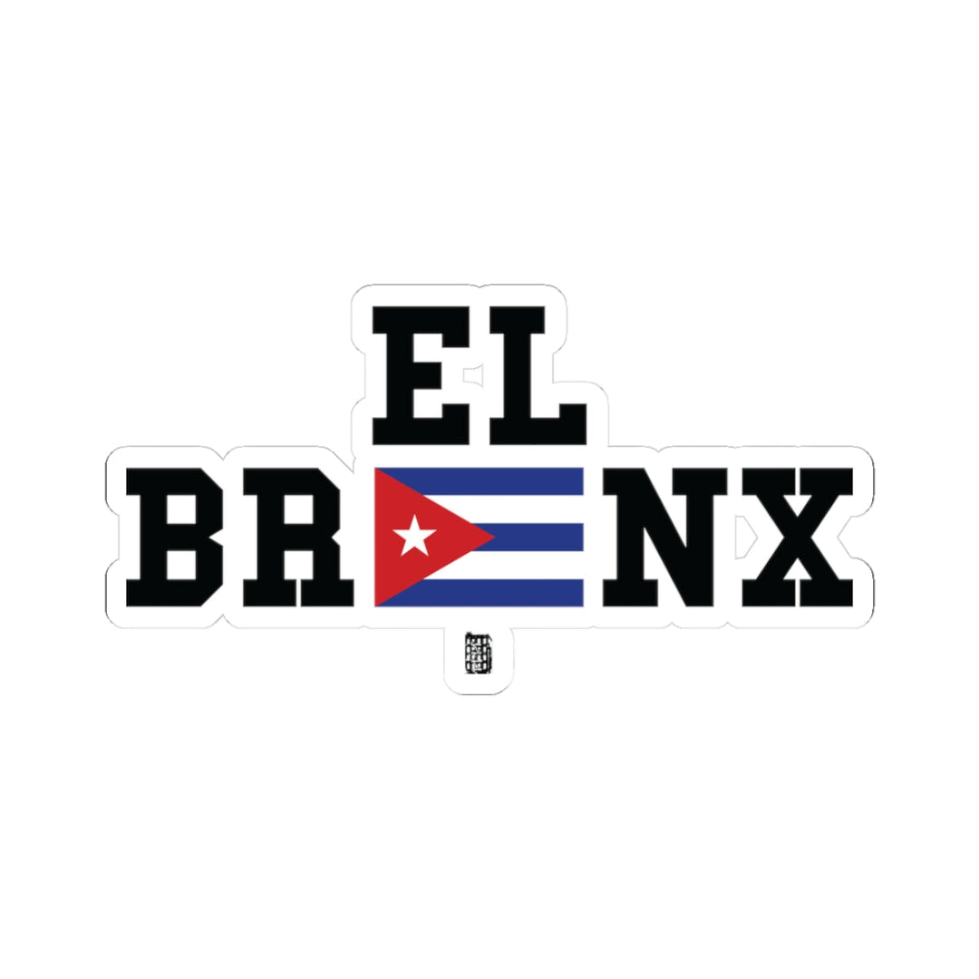 El Bronx Cuba Flag Sticker Printify