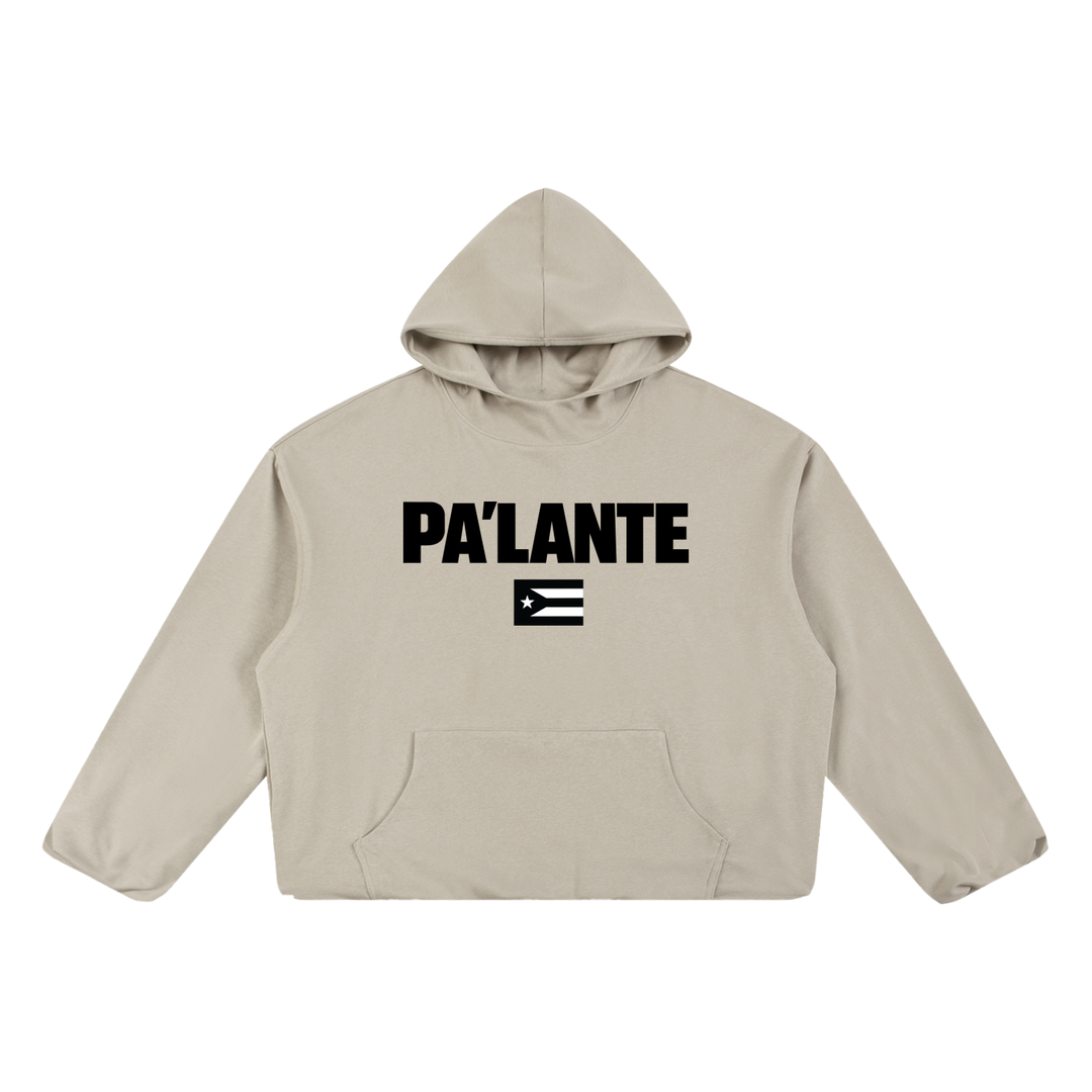 PA'LANTE PR Boxy Gather-Hem Hoodie by Bronx Native - Puerto Rico Collection