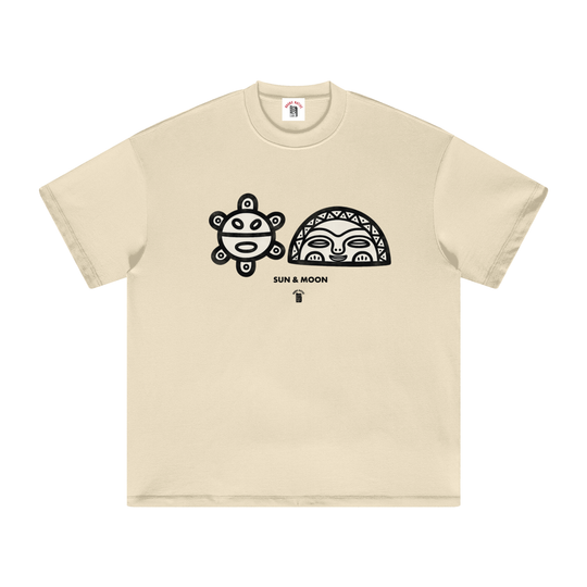 Sun & Mooon PR Edition Heavyweight Earth Tone T-Shirt by Bronx Native