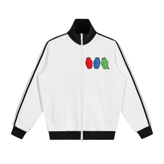 Quarter Waters Contrast Side Stripe Fleece Track Jacket