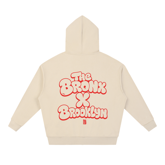BX x BK 30th Anniversary Loose Full-Zip Hoodie by Bronx Native — BX x BK 30th Anniversary Stadium Series product image