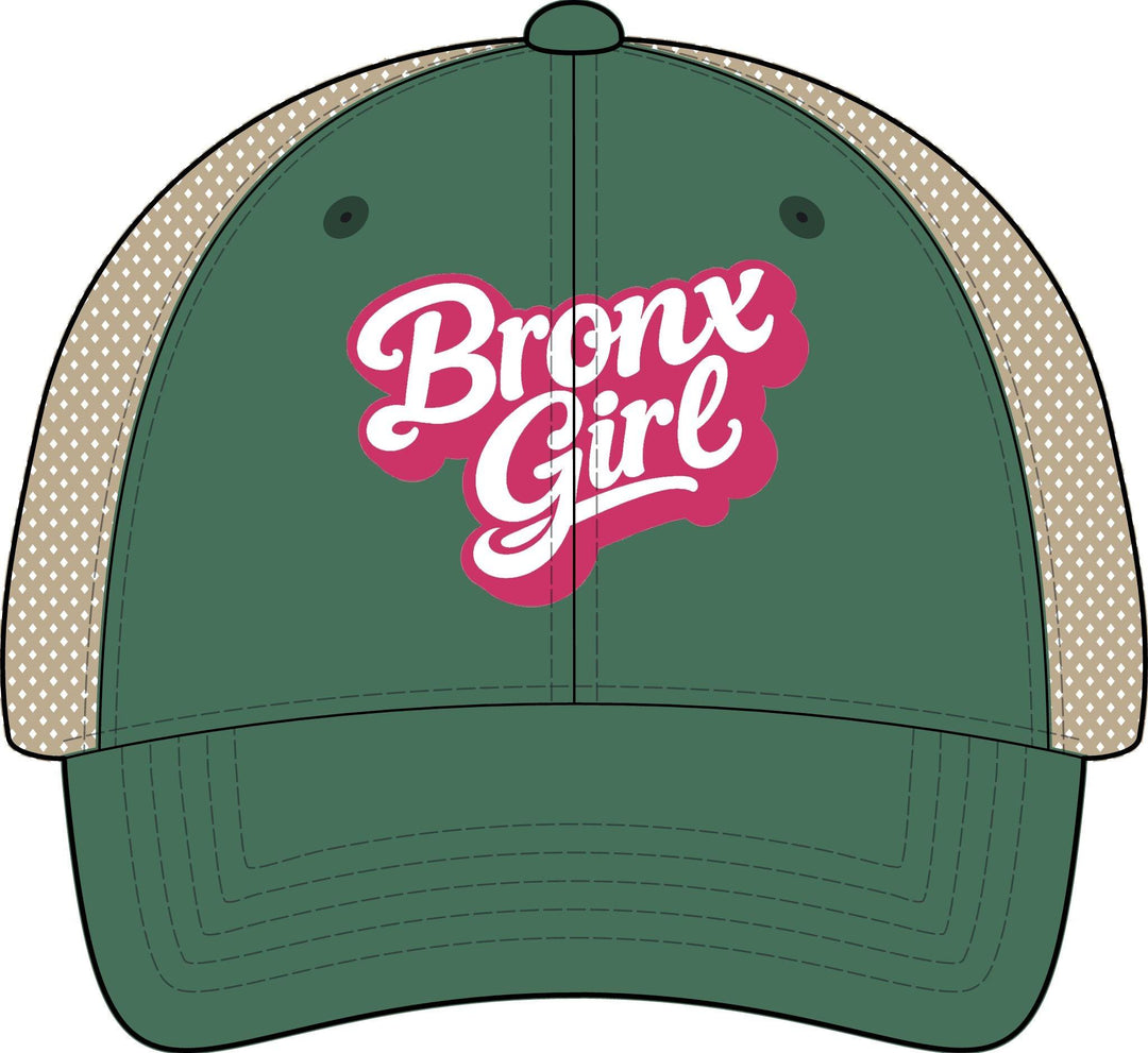 Bronx Girls' Embroidered Washed Mesh-Back Cap by Bronx Native