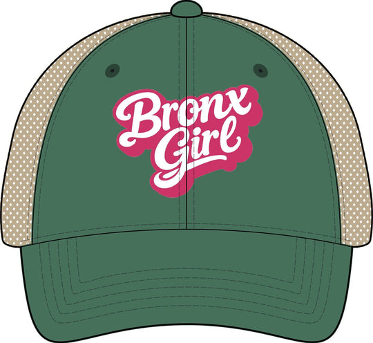 Bronx Girls' Embroidered Washed Mesh-Back Cap by Bronx Native