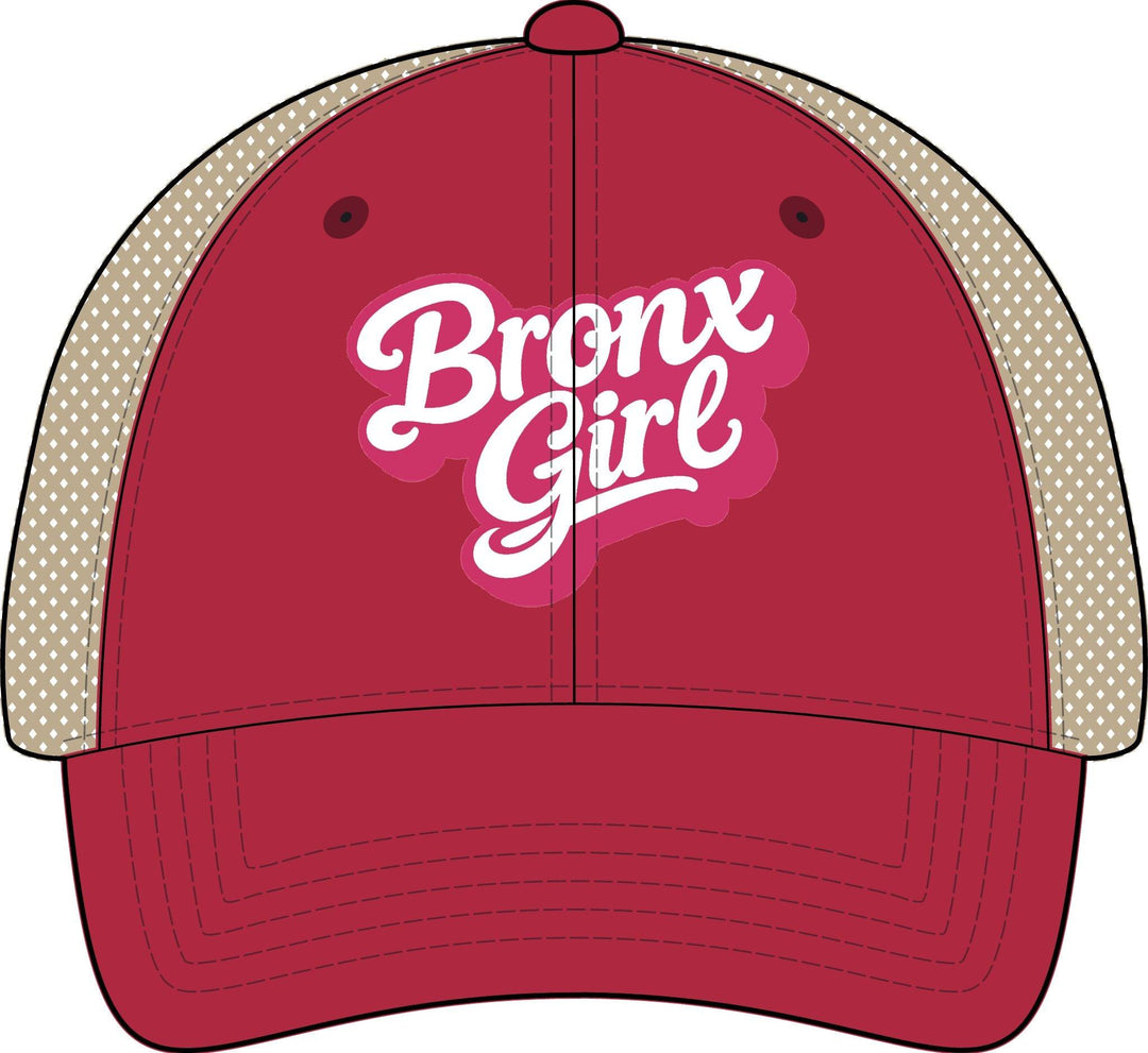 Bronx Girls' Embroidered Washed Mesh-Back Cap by Bronx Native
