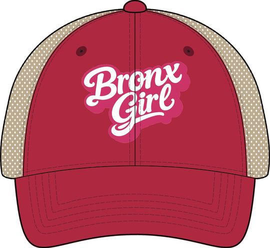 Bronx Girls' Embroidered Washed Mesh-Back Cap by Bronx Native