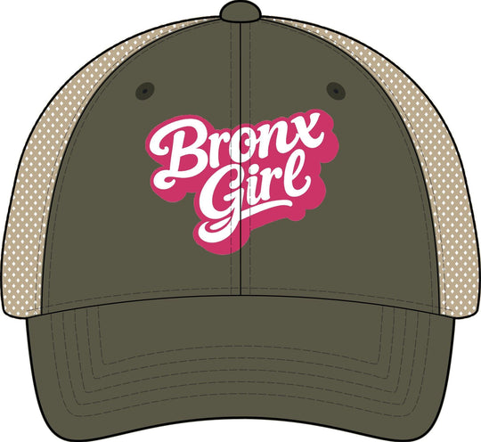 Bronx Girls' Embroidered Washed Mesh-Back Cap by Bronx Native