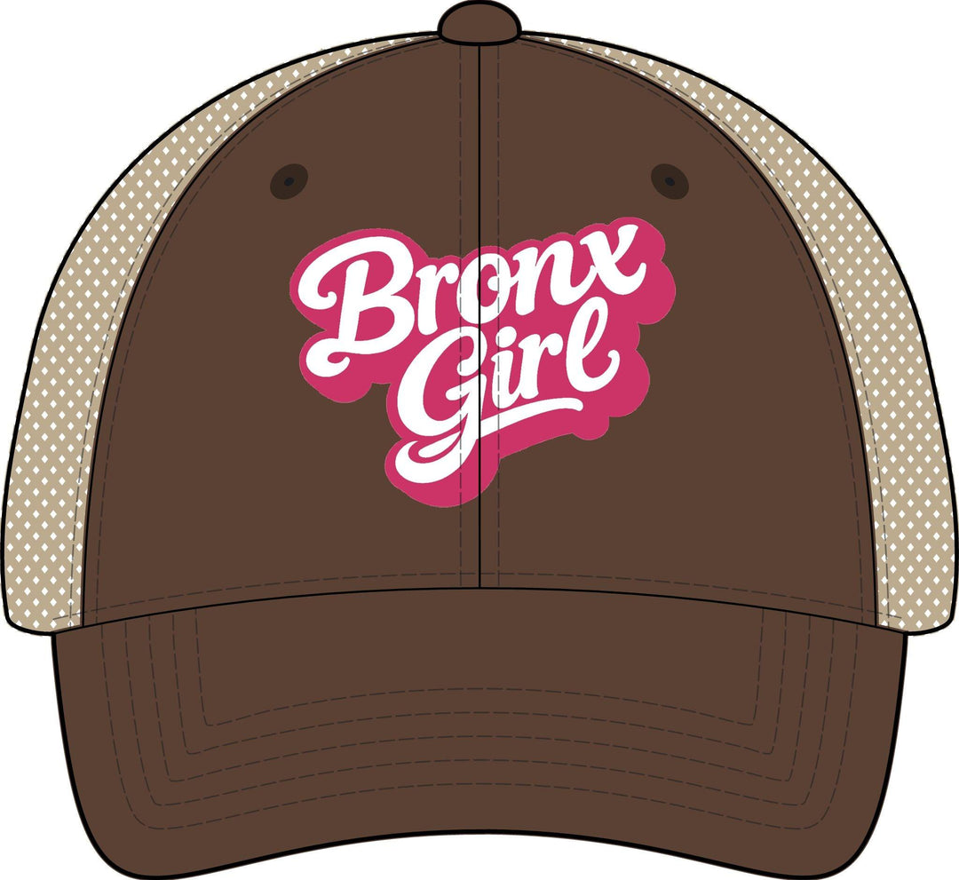 Bronx Girls' Embroidered Washed Mesh-Back Cap by Bronx Native