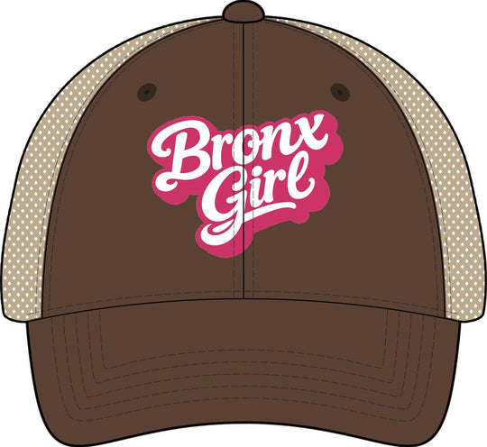 Bronx Girls' Embroidered Washed Mesh-Back Cap by Bronx Native