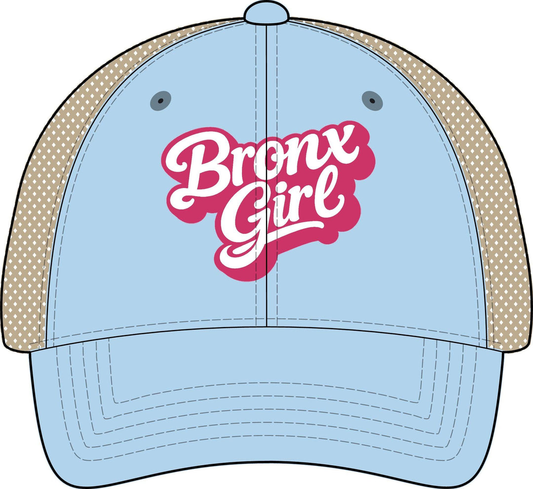 Bronx Girls' Embroidered Washed Mesh-Back Cap by Bronx Native