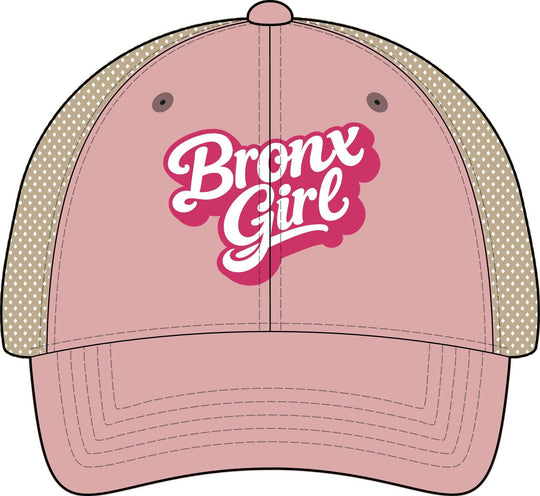 Bronx Girls' Embroidered Washed Mesh-Back Cap by Bronx Native