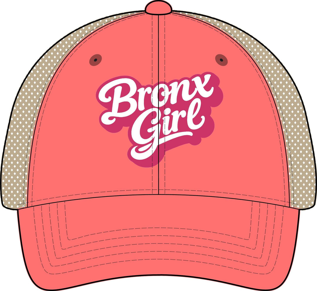 Bronx Girls' Embroidered Washed Mesh-Back Cap by Bronx Native