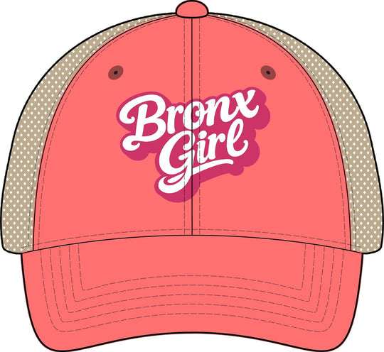 Bronx Girls' Embroidered Washed Mesh-Back Cap by Bronx Native