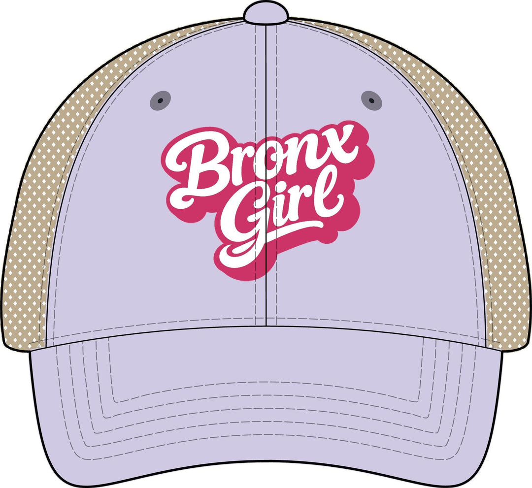 Bronx Girls' Embroidered Washed Mesh-Back Cap by Bronx Native