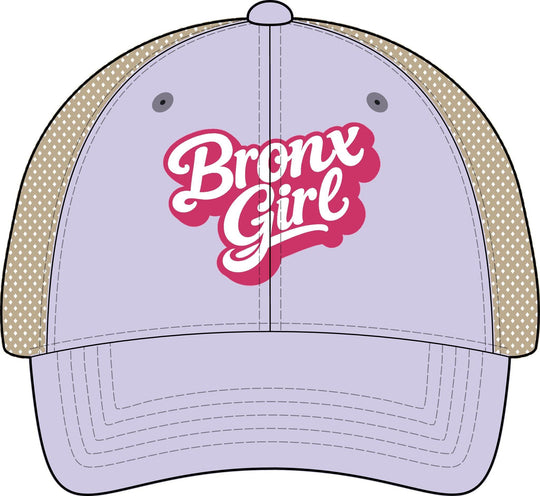 Bronx Girls' Embroidered Washed Mesh-Back Cap by Bronx Native