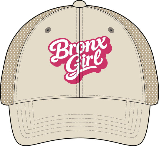 Bronx Girls' Embroidered Washed Mesh-Back Cap by Bronx Native
