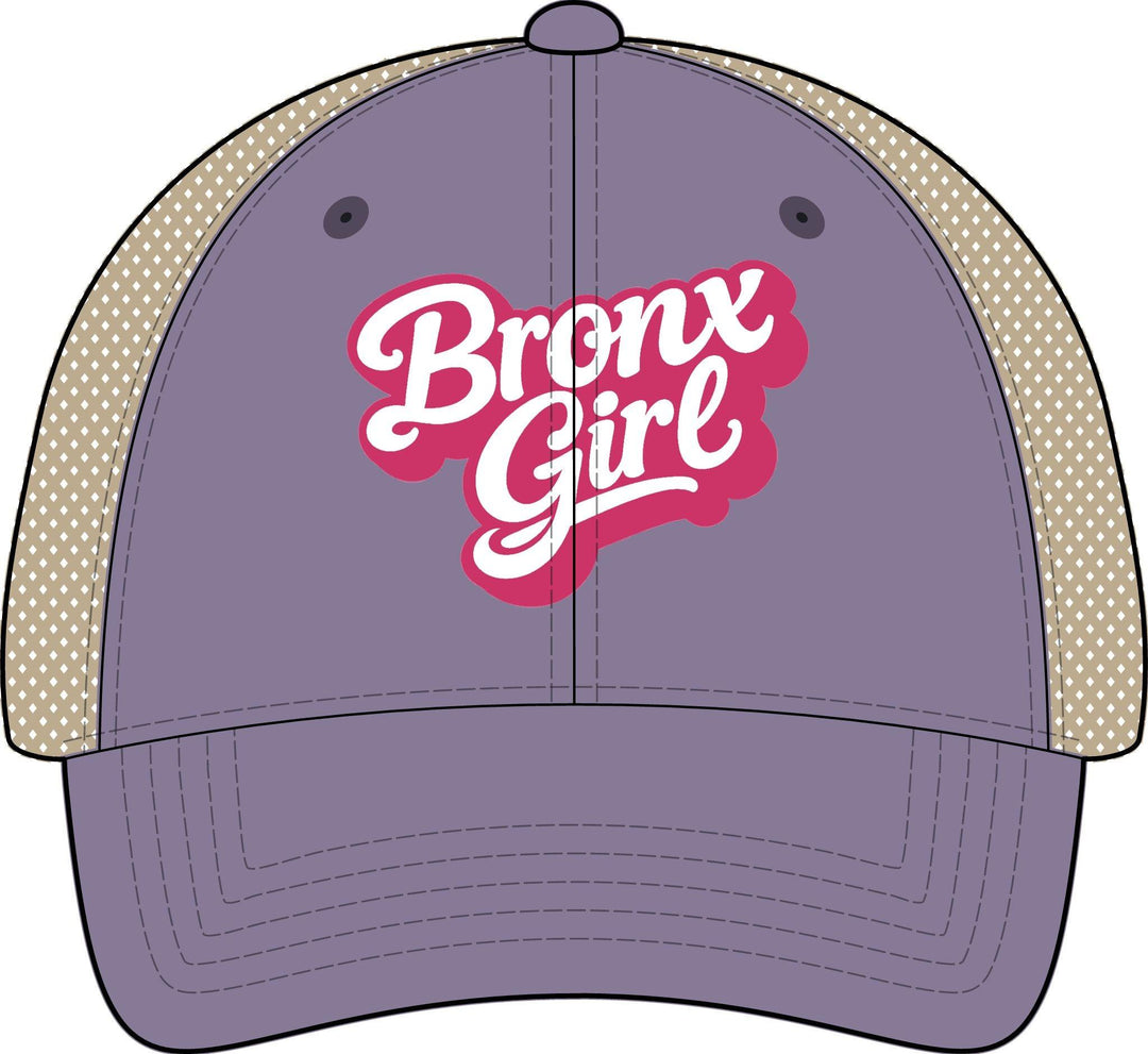 Bronx Girls' Embroidered Washed Mesh-Back Cap by Bronx Native