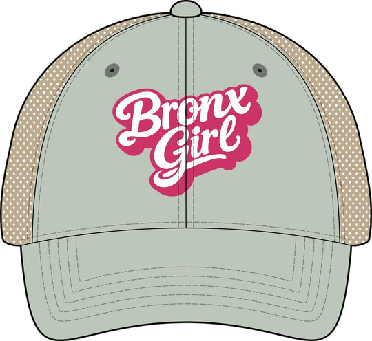Bronx Girls' Embroidered Washed Mesh-Back Cap by Bronx Native