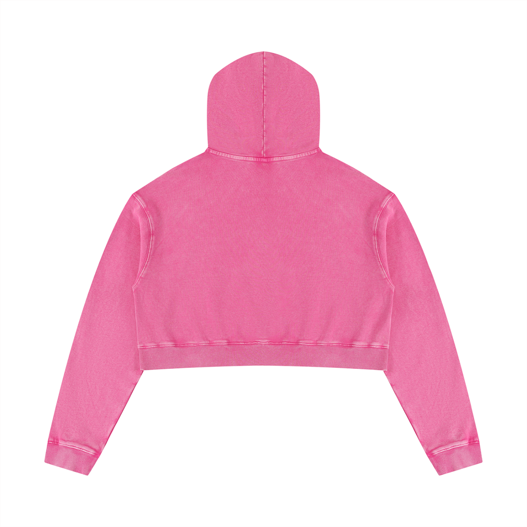 BX x BK 30th Anniversary Mineral Wash Crop Hoodie by Bronx Native — BX x BK 30th Anniversary Stadium Series product image