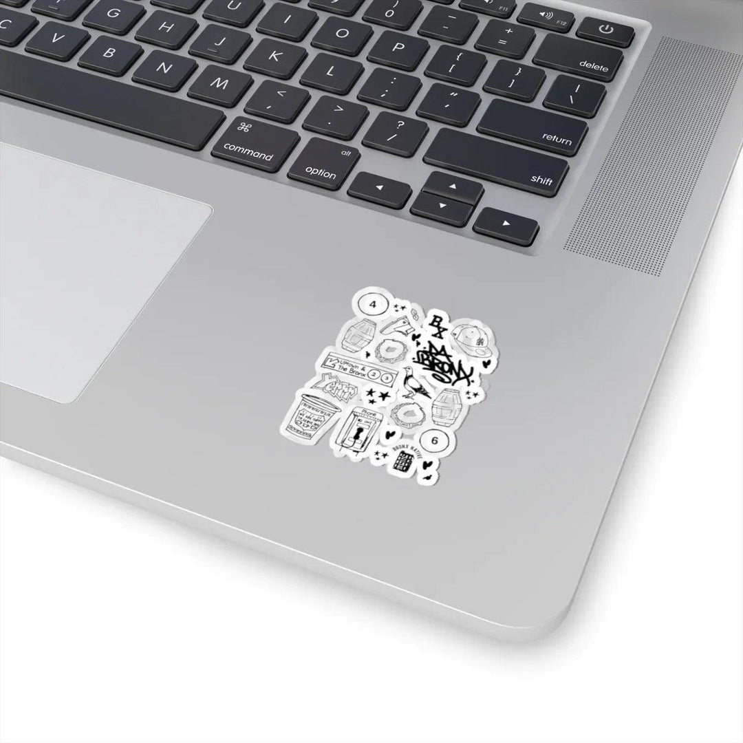 Bronx Starter Pack Icons (Black) Sticker