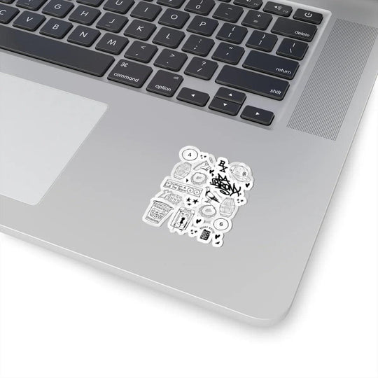 Bronx Starter Pack Icons (Black) Sticker