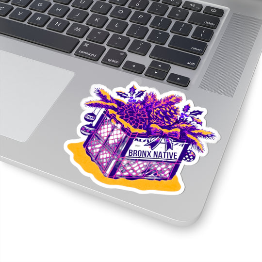 Milk Crate Holiday Sticker Neon