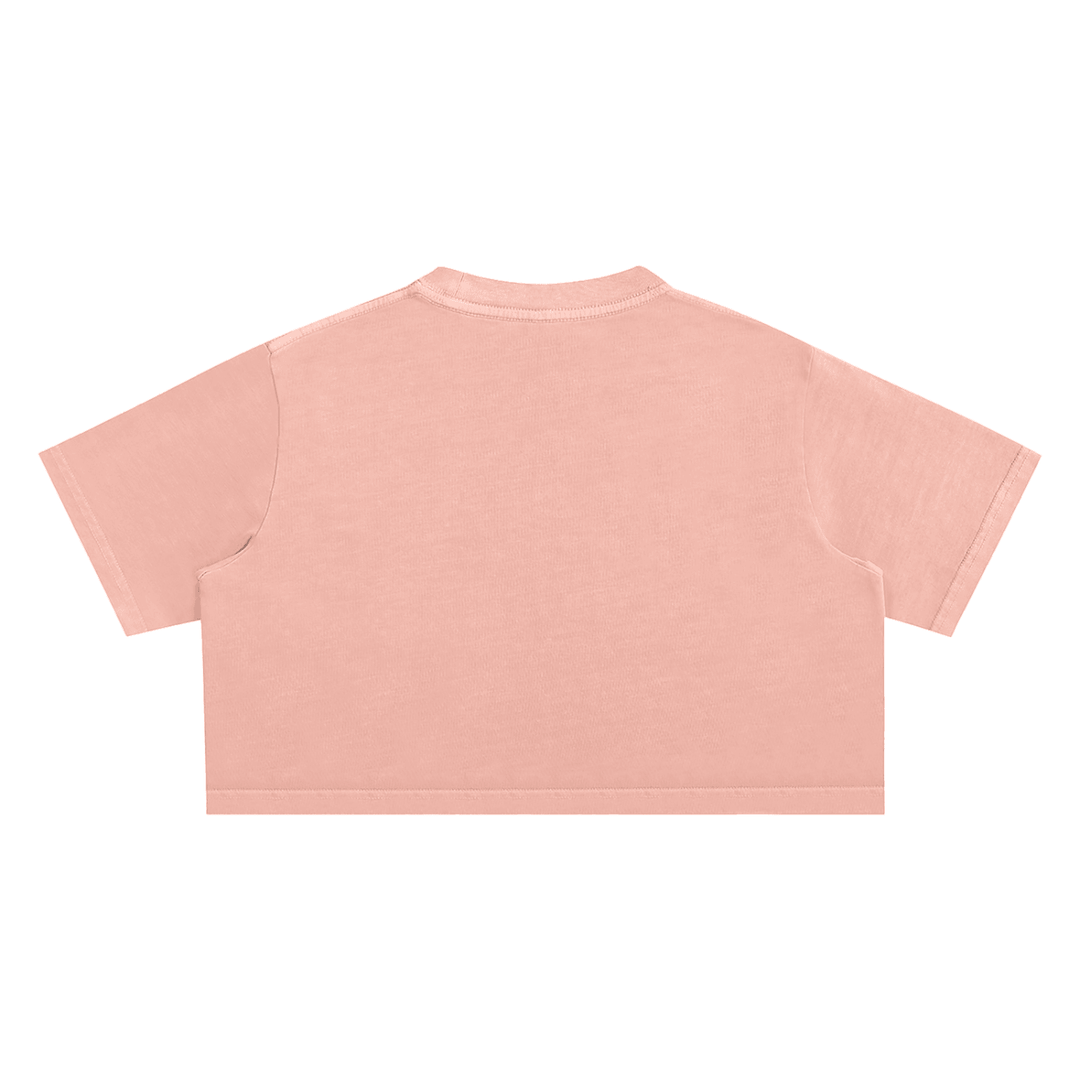 Bronx Basketball 2026 Playoff Edition Women's Snow Washed Crop Top by Bronx Native