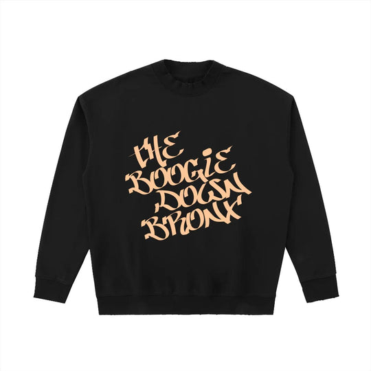 The Boogie Down BX Drop Shoulder Crewneck Sw | Bronx Native The Boogie Down BX Drop Shoulder Crewneck Sw | Bronx Native
