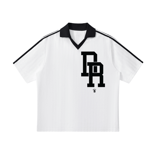 Dominican Republic Contrast Collar Soccer Jersey by Bronx Native