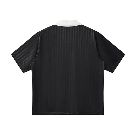 Panama x Bronx Native Color Pop Contrast Collar Striped Soccer Jersey product image 2 of 2 by Bronx Native