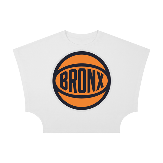 Bronx Basketball 2026 Playoff Edition Women's Cropped Dolman T-Shirt by Bronx Native