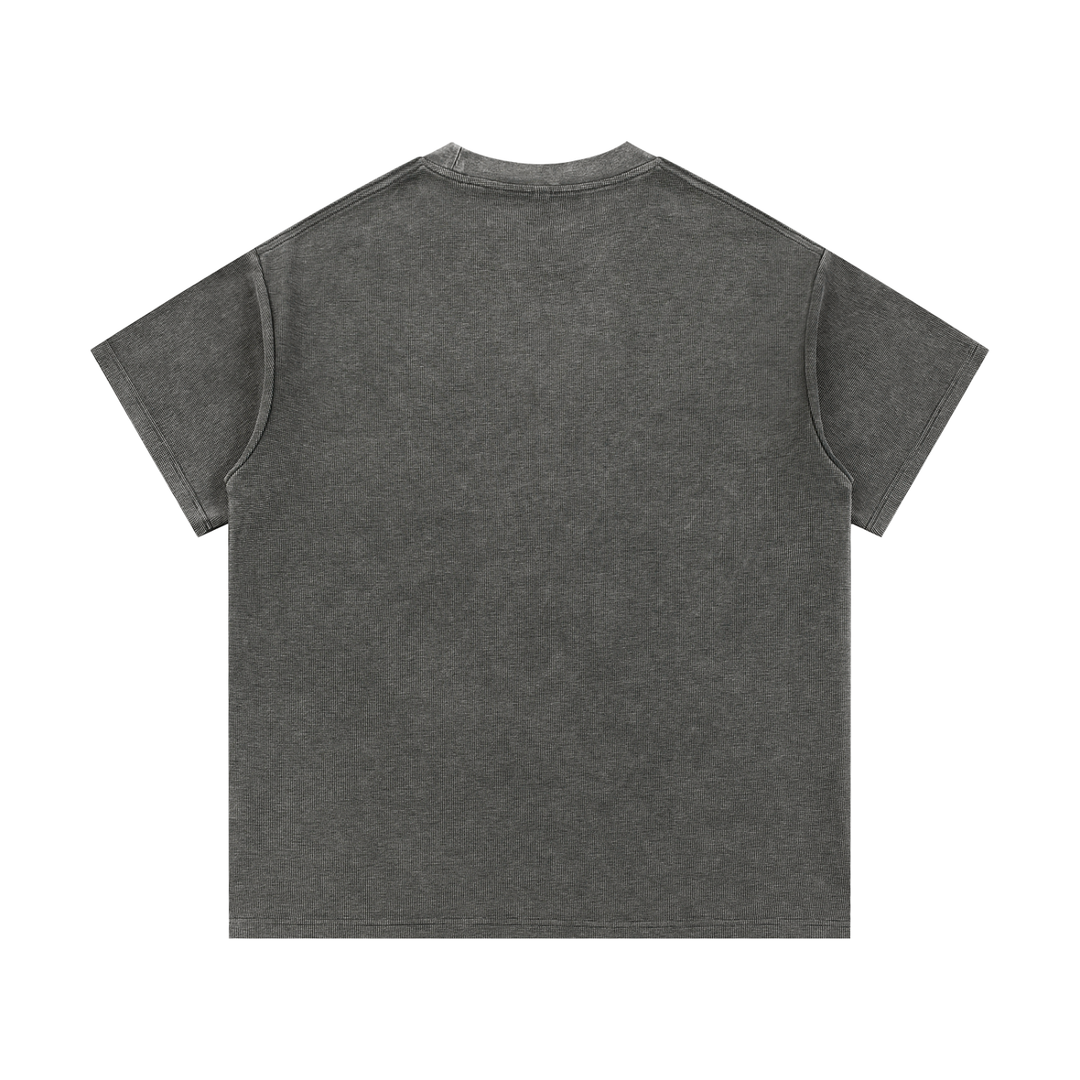 Bronx Educated Mineral Wash Waffle Knit T-Shirt