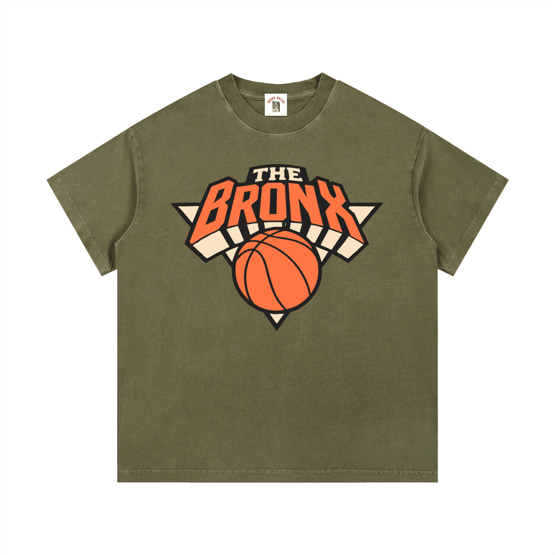 Bronx Basketball 2026 Playoffs Vintage Wash Cotton T-Shirt by Bronx Native