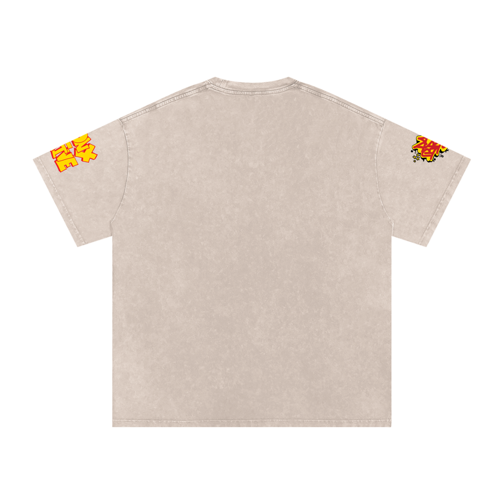 The Bronx New York Snow Washed Oversized Cotton T-Shirt