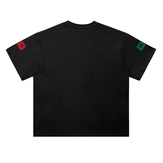 Que Viva La Raza Heavyweight Drop Shoulder Cotton T-Shirt