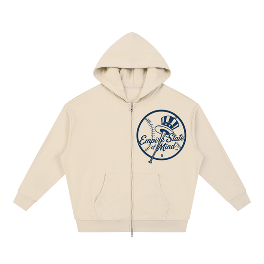 BX x BK 30th Anniversary Unisex Loose Solid Full Zip Hoodie