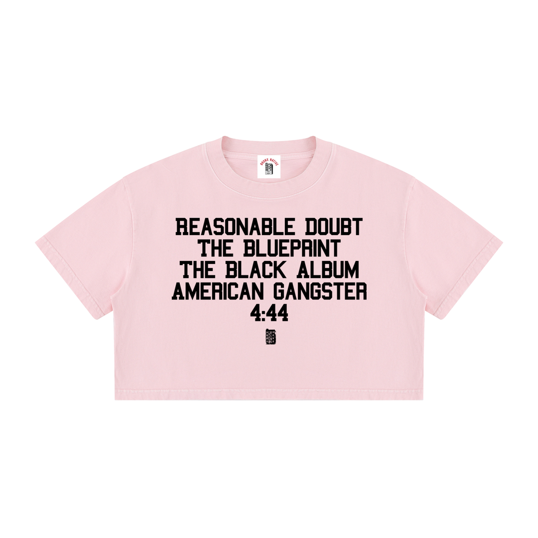 BX x BK 30th Anniversary Mineral Wash Crop Tee by Bronx Native — BX x BK 30th Anniversary Stadium Series product image