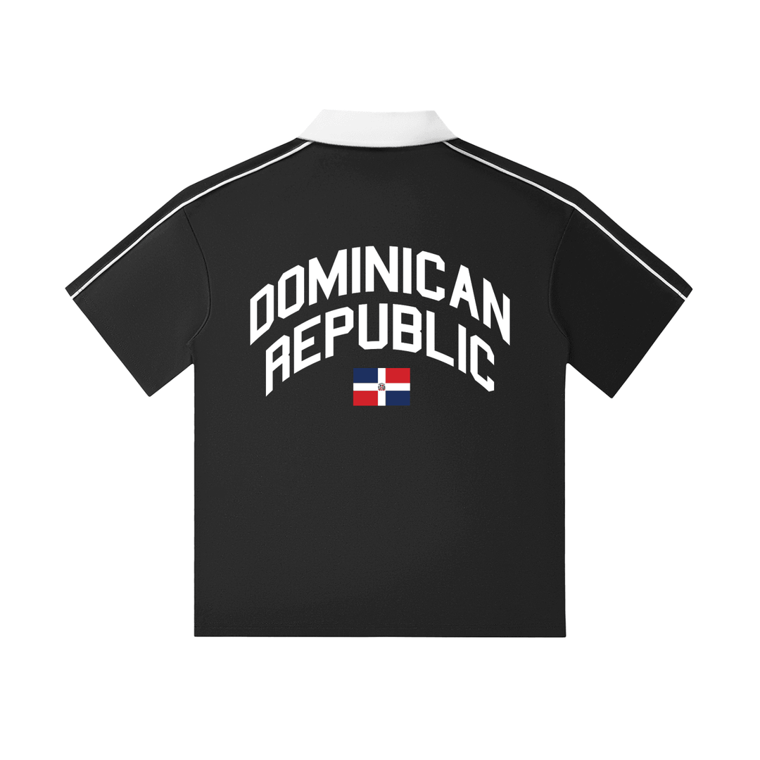 DR to the World Short-Sleeve Polo Shirt by Bronx Native, Summer 2026 polos with BX pride and New York streetwear energy