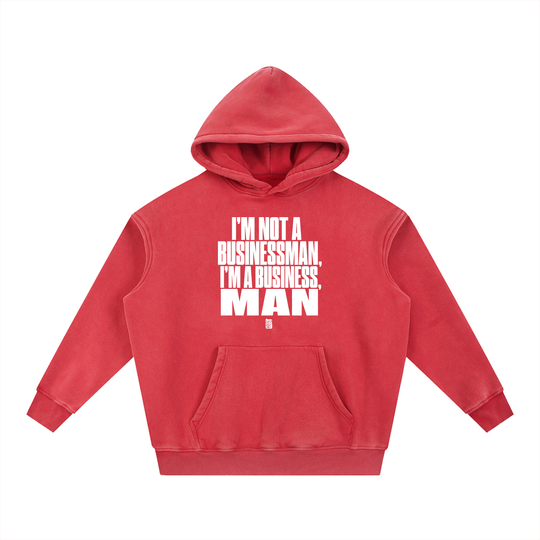 Snow Wash Fleece Oversize Hoodie