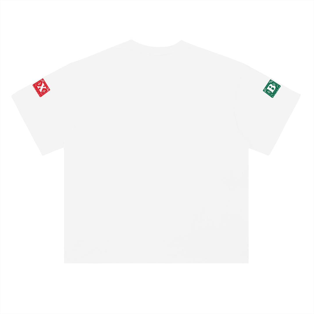 Que Viva La Raza Heavyweight Drop Shoulder Cotton T-Shirt by Bronx Native