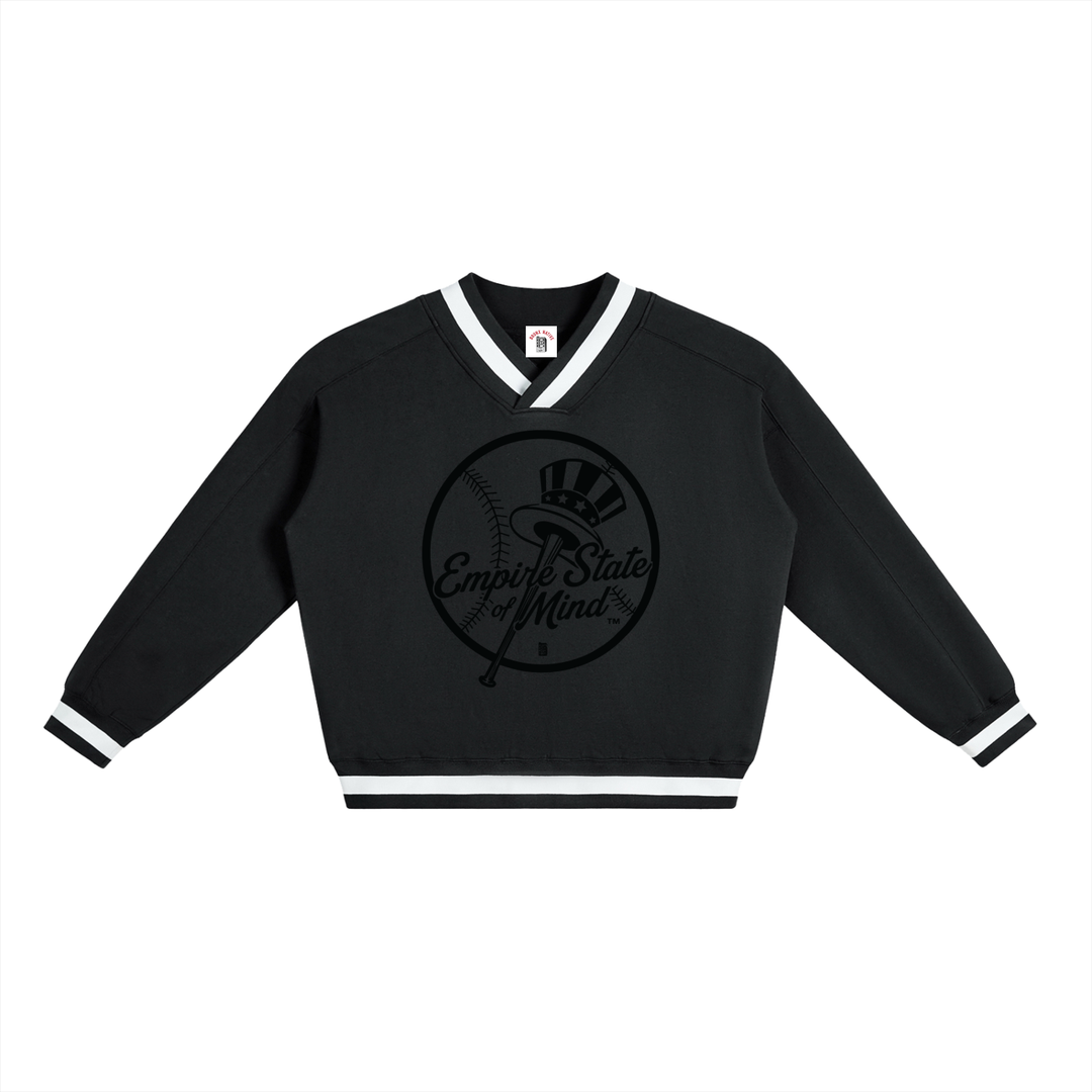 Empire State of Mind Lim. Edition Jay-Z Yankee V-Neck Contrast Collar Boxy Sweatshirt